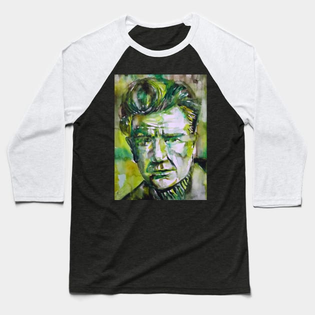 EMIL CIORAN watercolor portrait .3 Baseball T-Shirt by lautir